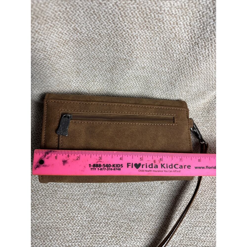 Trinity Ranch Aztec Collection Wallet Brown Western Accent Stitching RFID NWT - Picture 7 of 8